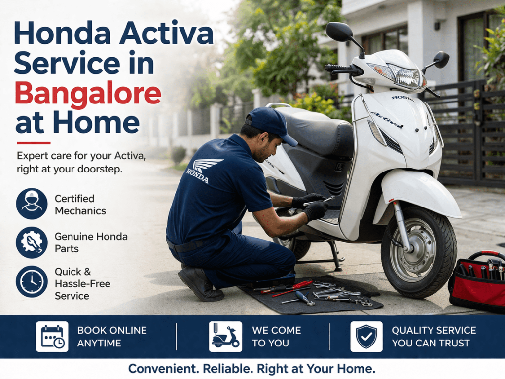 Honda Activa home service in Bangalore