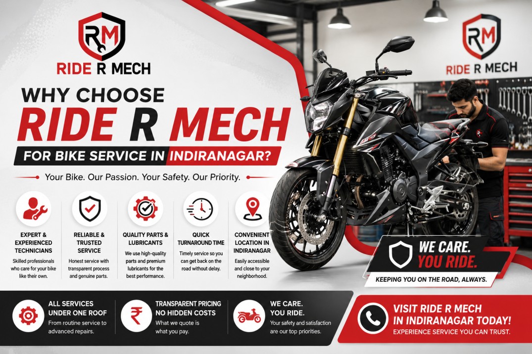 Why Choose Ride R Mech for Bike Service in Indiranagar