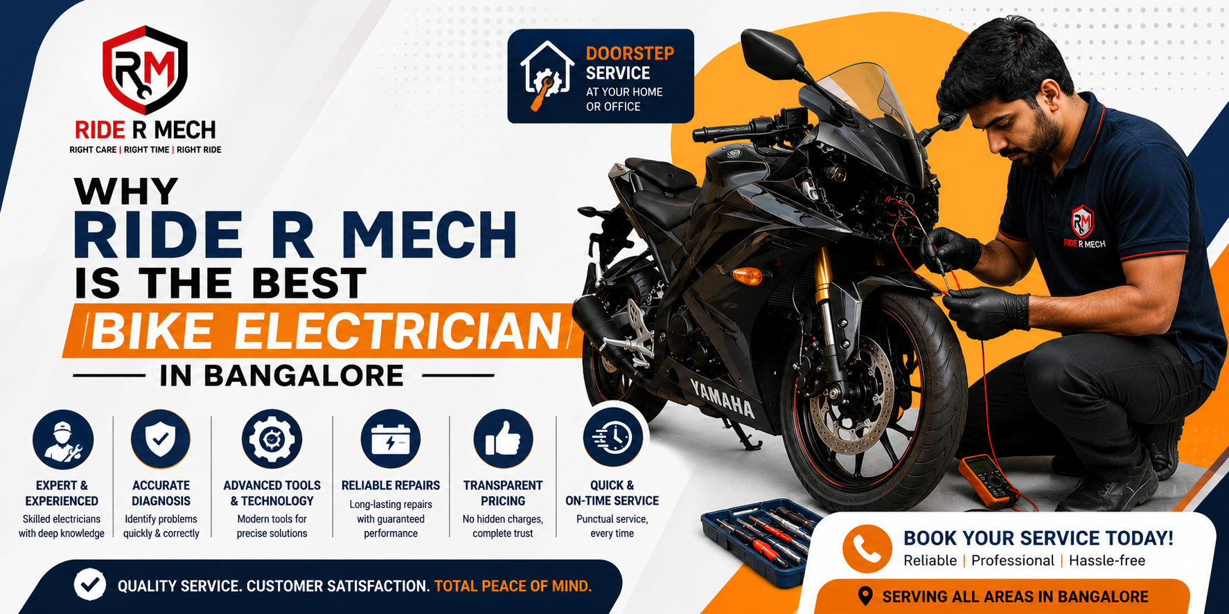 Why Ride R Mech is the Best Bike Electrician in Bangalore